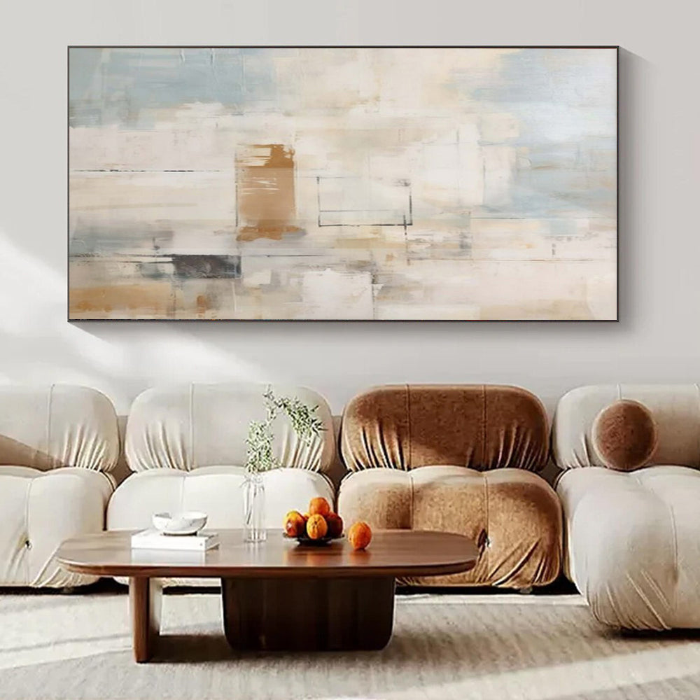 Giant Hand-Painted Contemporary Abstract Art for Family Home Art Studios