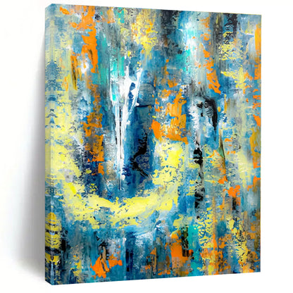Giant Hand-Painted Contemporary Abstract Art for Bedroom Yoga and Meditation Spaces