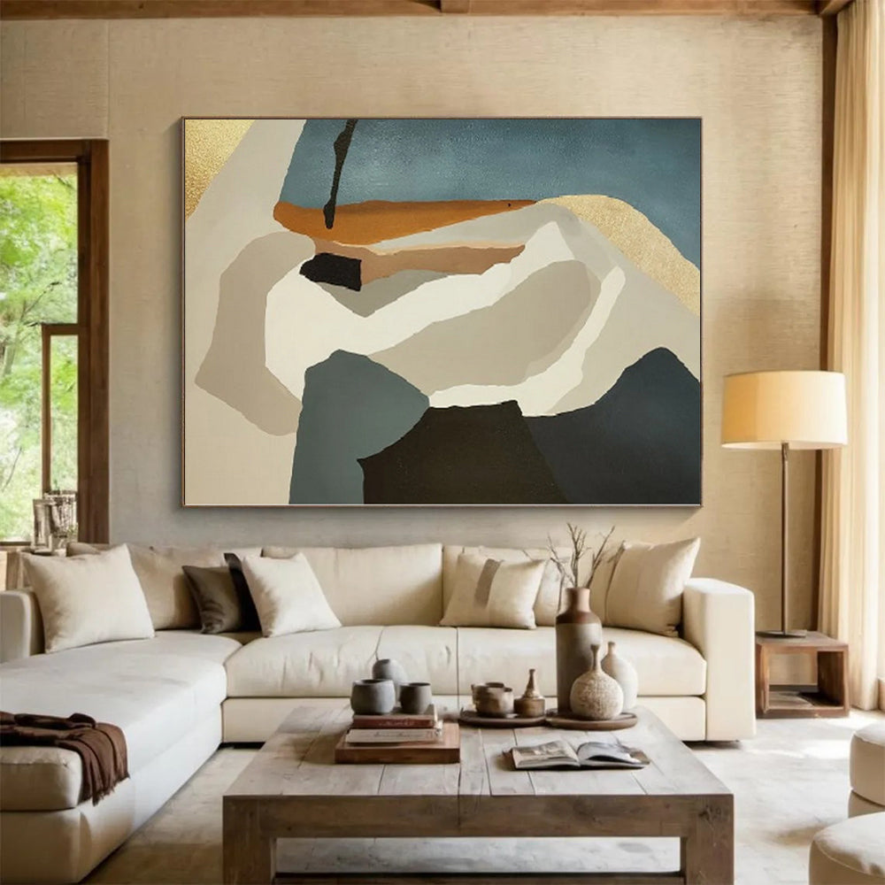 Grand Made-to-Order Abstract Wall Art for Entryway Console Table Walls