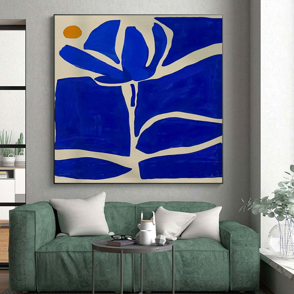 xtra-Large Contemporary Abstract Painting Ideal for Hotel Lobbies