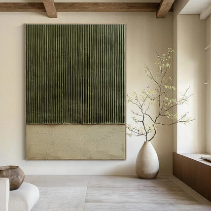 Oversized Hand-Painted Abstract Mural for Office & Hallway