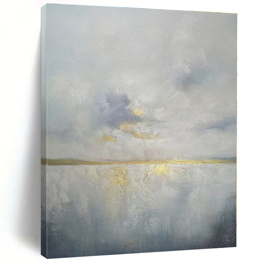 Large-Scale Custom Hand-Painted Abstract Art for Hallway & Entryway