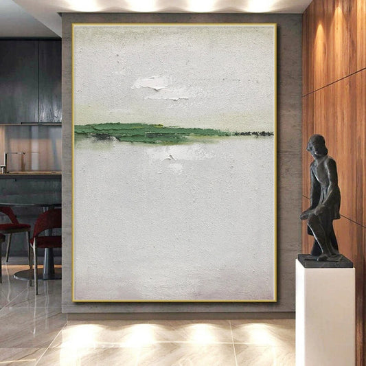 Oversized Custom Hand-Painted Abstract Wall Art for Laundry Room Utility Wall