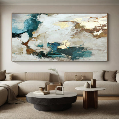 Oversized Custom Abstract Canvas for Pet Nook Spaces