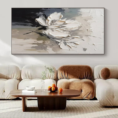 Custom Hand-Painted Abstract Mural for Living Room and Entryway