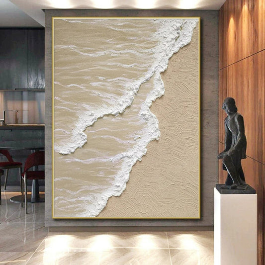 Large Custom Hand-Painted Abstract Canvas for Family Room Focal Point LargeART0662