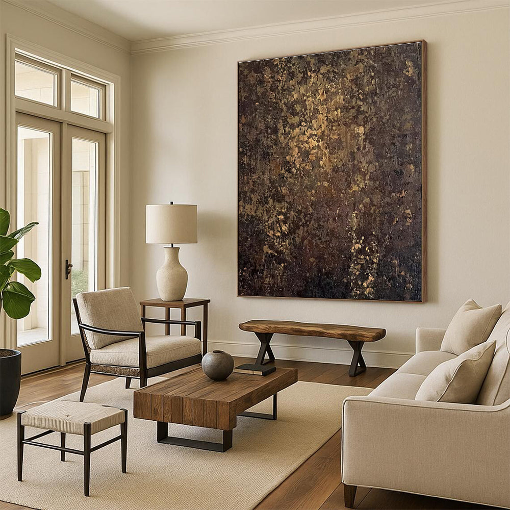 Colossal Custom Abstract Canvas for Greenhouse Potting Area Wall