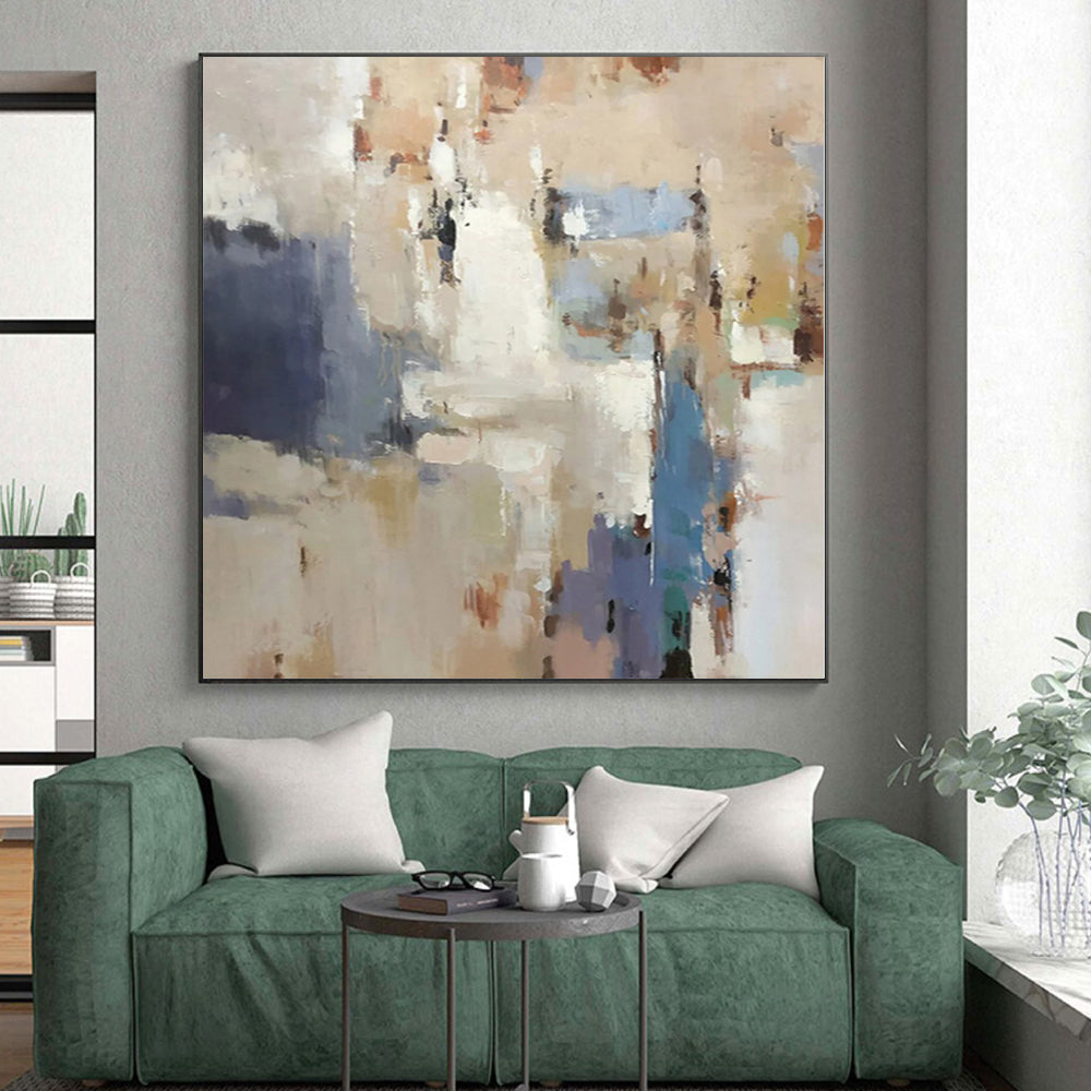 Monumental Custom Abstract Art for Guest Room Balcony Feature Walls