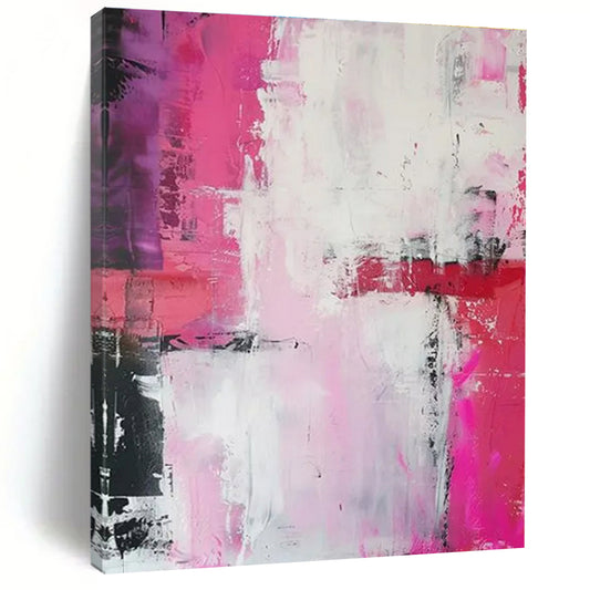 Large-Scale Modern Abstract Wall Art for Family Room Gathering Centerpiece
