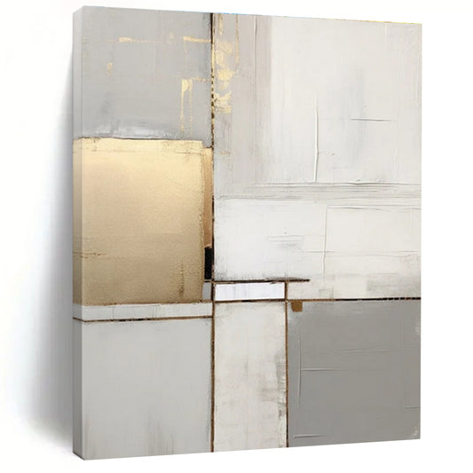 Oversized Custom Hand-Painted Abstract Mural for Living Room & Hotel Ballrooms