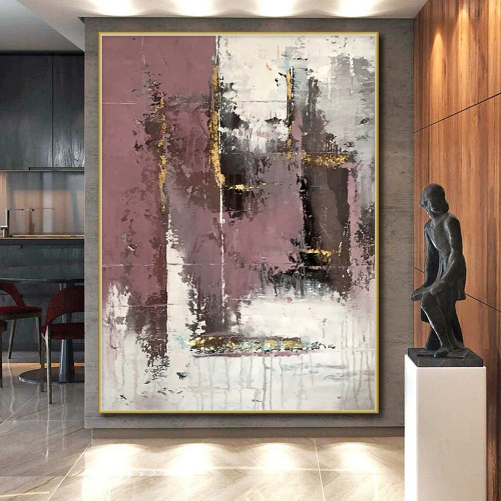 Oversized Custom Abstract Painting for Home Office Focal Wall