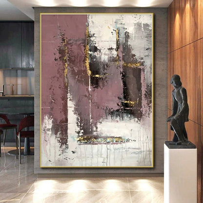 Oversized Custom Abstract Painting for Home Office Focal Wall