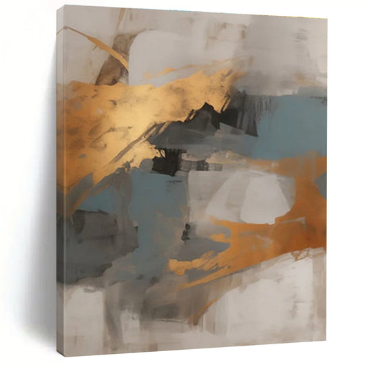 Super-Sized Contemporary Abstract Wall Mural for School Art Corridors