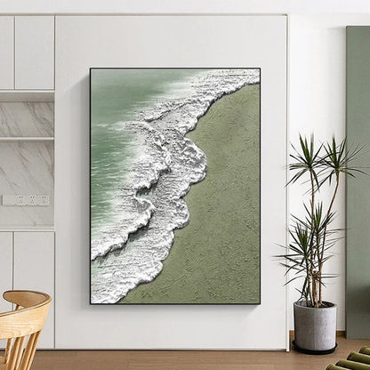 Staggering Hand-Brushed Abstract Painting for Artistic Expression LargeART0639