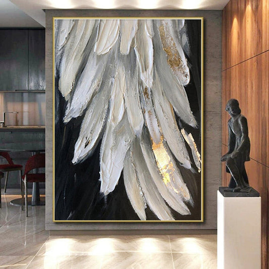 Mammoth Made-to-Order Abstract Canvas for Kitchen Island Feature Wall