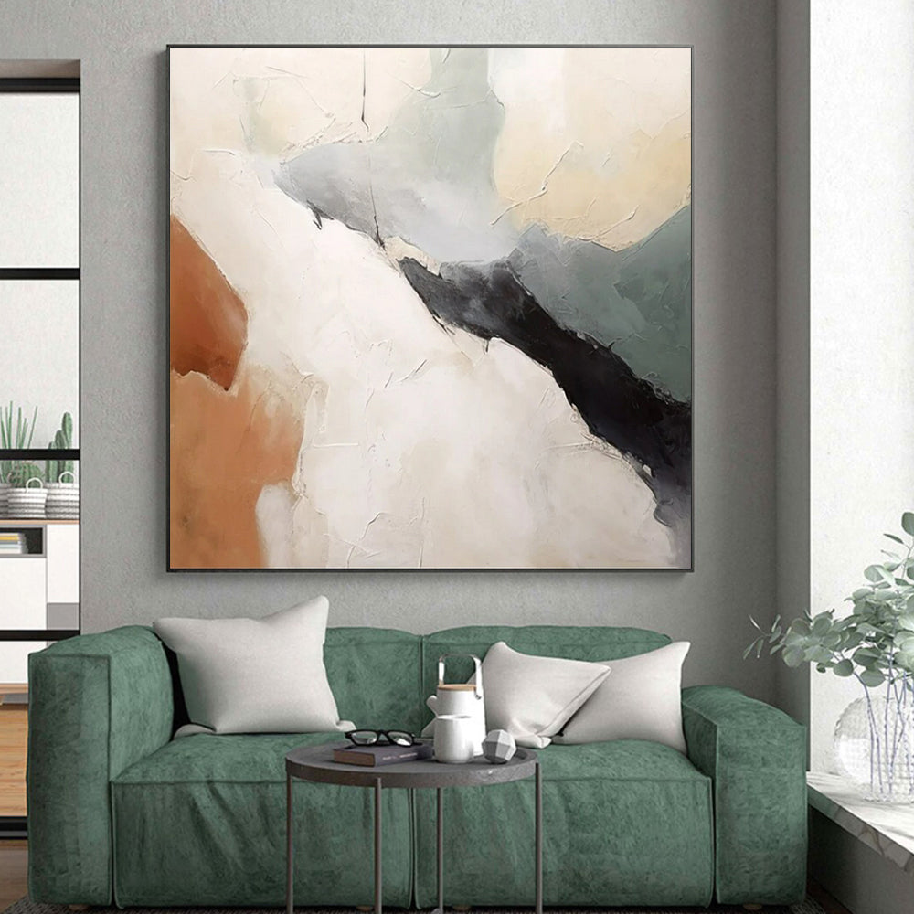 Large-Scale Modern Abstract Wall Art for Yoga Studio Meditation Rooms