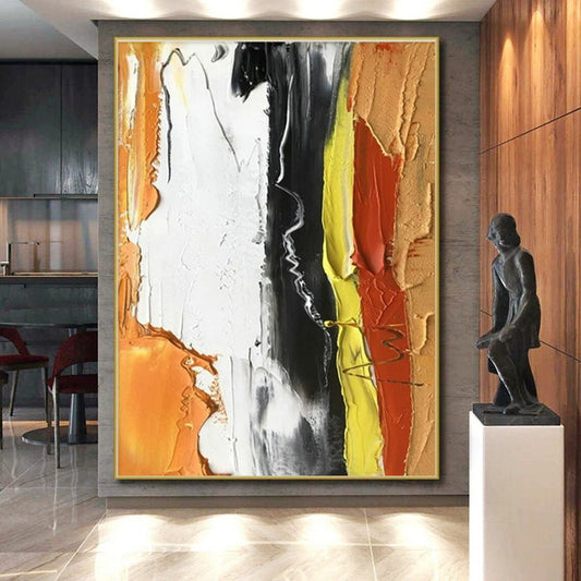 Extra-Gigantic Custom Hand-Painted Abstract Wall Art for Laundry Room Folding Station Wall LargeART0612