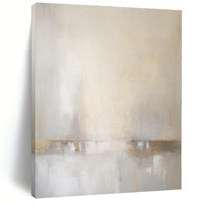 Custom Hand-Painted Abstract Mural for Open-Plan Office Zones
