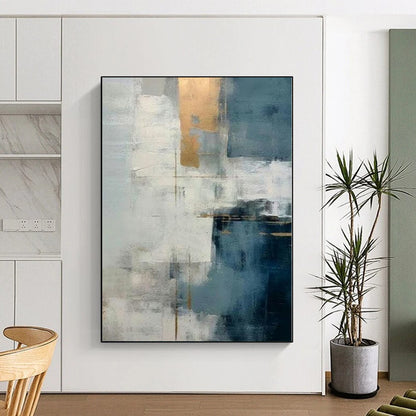Large Custom Abstract Canvas for Kids’ Playroom Feature Walls