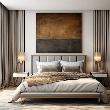 Hand-Painted Bespoke Abstract Art for Dining Room and Hallway