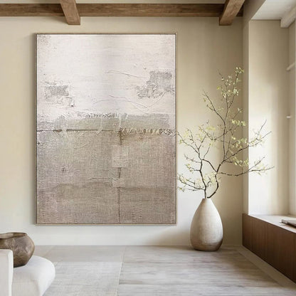 Oversized Made-to-Order Abstract Painting for Aviation Terminal Lounges