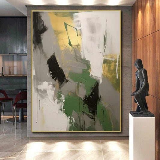 Extra-Huge Contemporary Abstract Canvas for Home Office Professional Decor