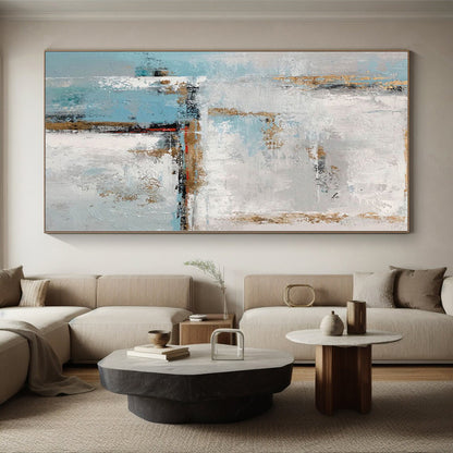 Gigantic Made-to-Order Abstract Canvas for Walk-in Closet Feature Wall