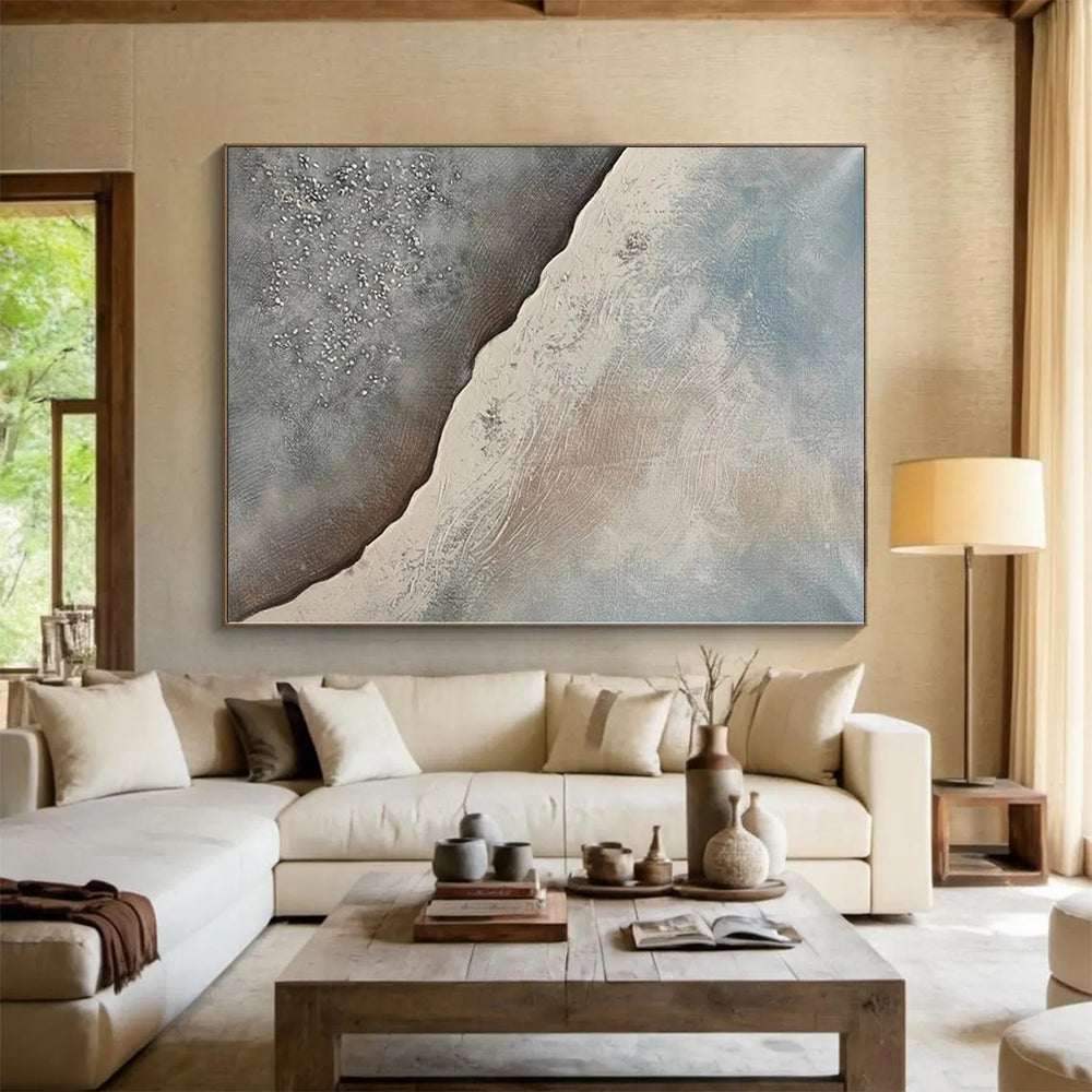 Immense Made-to-Order Abstract Painting for Home Music Room Instrument Display Areas