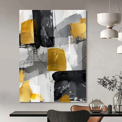 Extra-Huge Hand-Painted Modern Abstract Artwork for Office Boardrooms