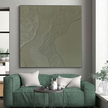 Grand Hand-Painted Abstract Painting for Hallway Corridors