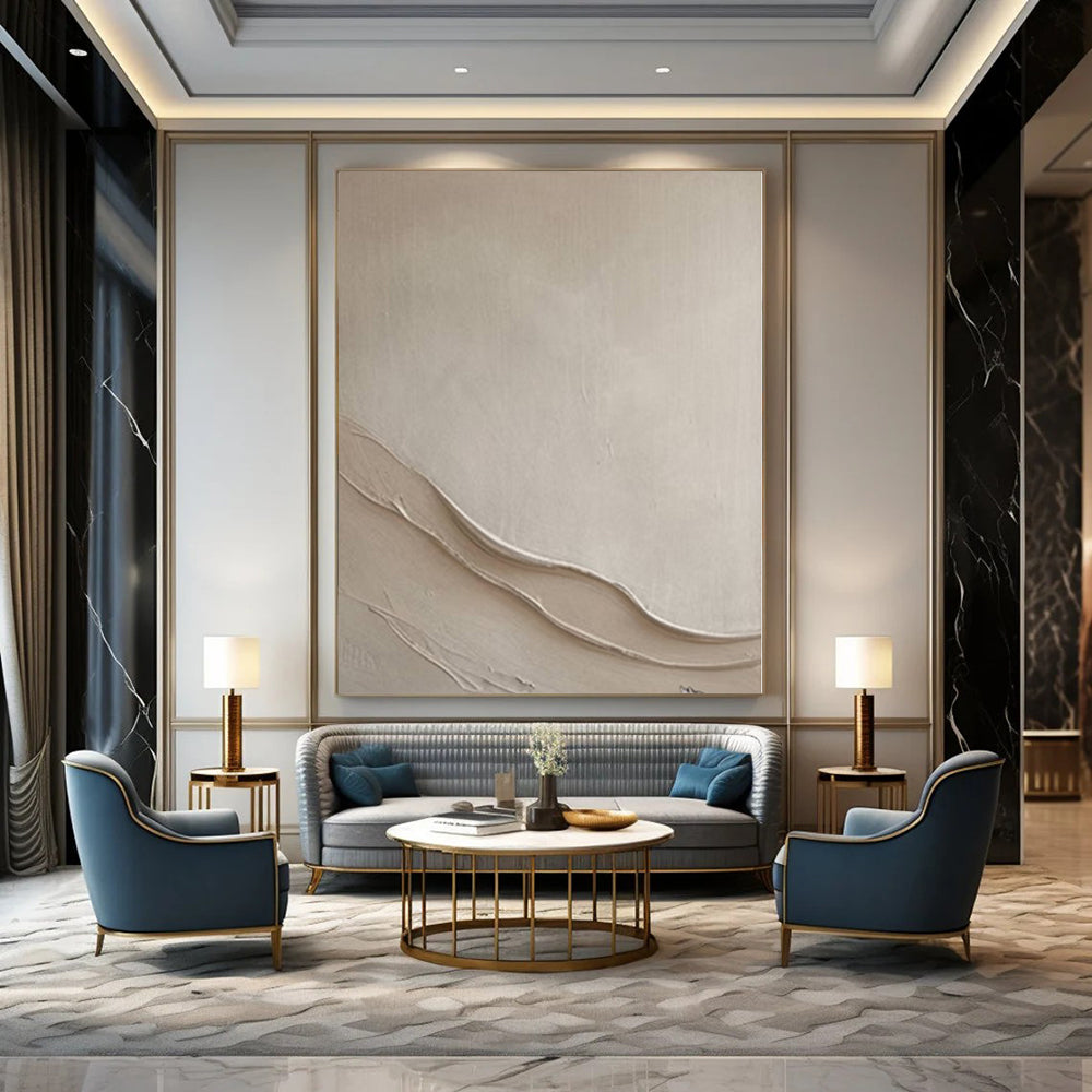 Extra-Vast Hand-Painted Modern Abstract Artwork for Family Home Conservatories