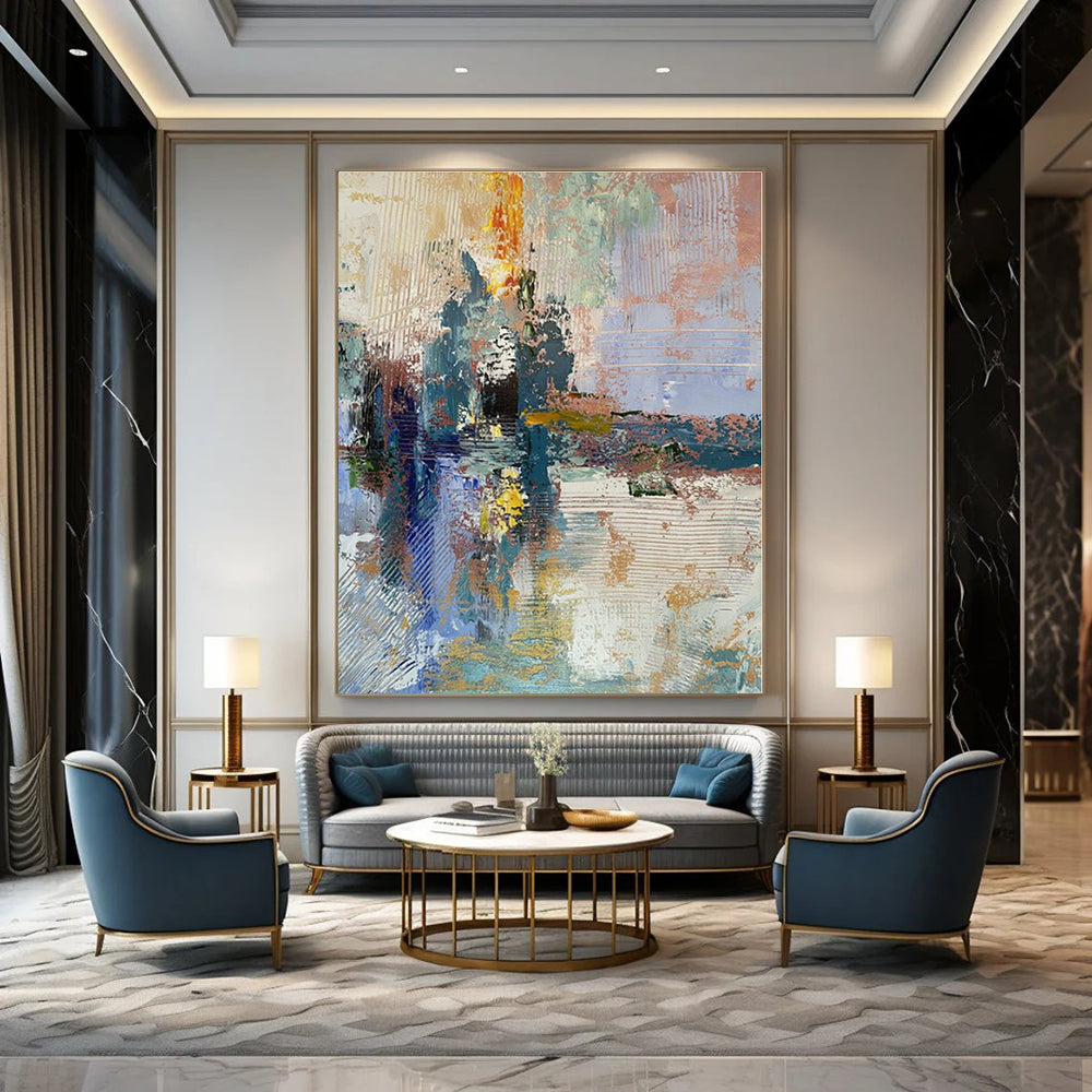 Hand-Painted Personalized Abstract Painting for Office & Bar