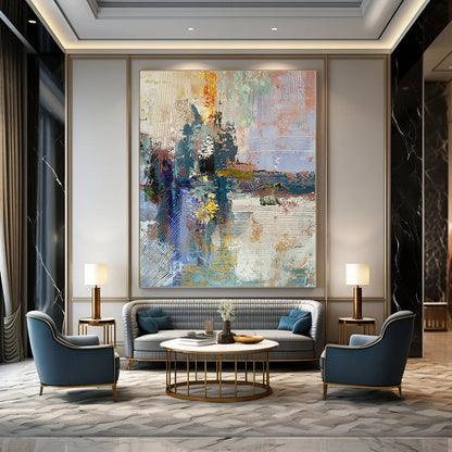 Hand-Painted Personalized Abstract Painting for Office & Bar