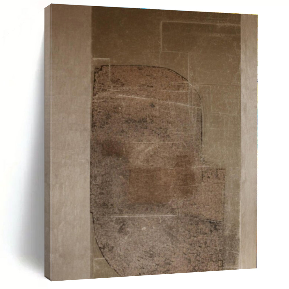 Large-Scale Hand-Painted Contemporary Abstract Mural for Office Entryways