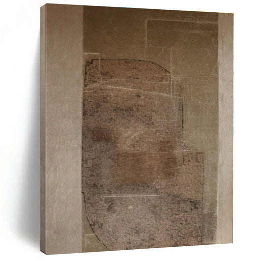 Large-Scale Hand-Painted Contemporary Abstract Mural for Office Entryways