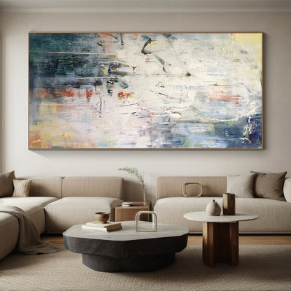 Monumental Custom Abstract Canvas for Greenhouse Potting and Plant Care Areas