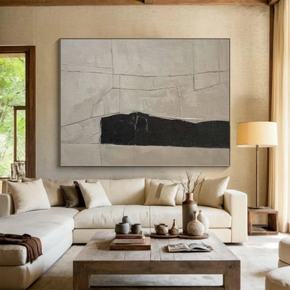Immense Hand-Painted Abstract Wall Art for Home Craft Room Feature Walls