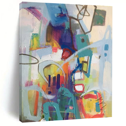 Gigantic Modern Abstract Art for Senior Living Community Common Areas