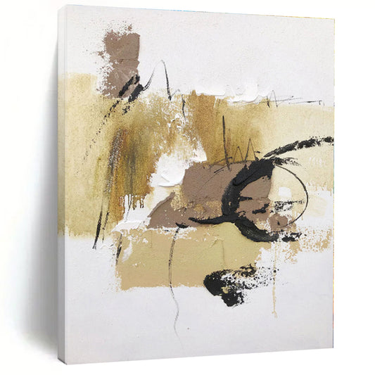 Custom Giant Hand-Painted Abstract Painting for Home Bar Back Wall