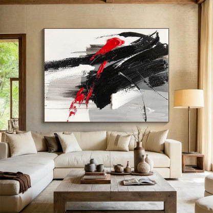 Monumental Modern Abstract Wall Art for Entryway Dramatic First Impression