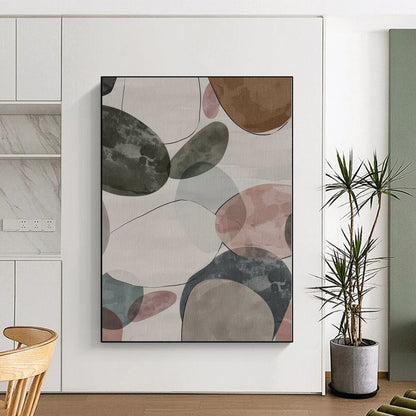Monumental Custom Abstract Canvas for Greenhouse Interior Walls