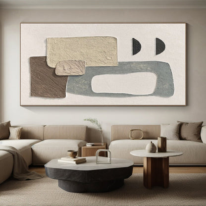 Huge Abstract Painting for Reading Nook Window Seat Cozy Vibe LargeART0679