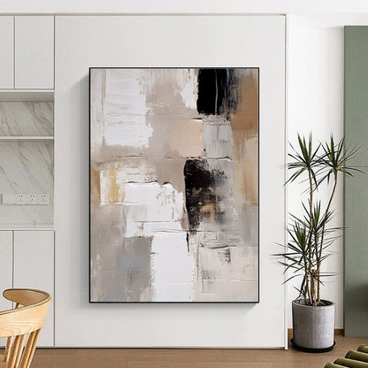 Mammoth Custom Abstract Art for Guest Room Fireplace Feature Wall