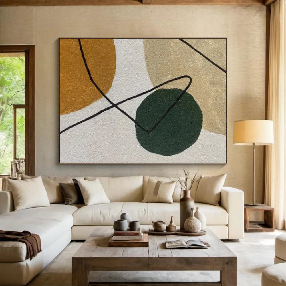Colossal Custom Abstract Wall Art for Home Craft Room Feature Wall