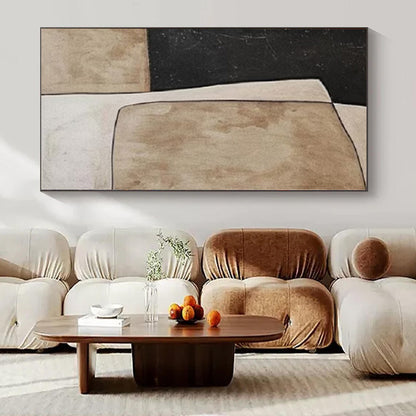 Super-Sized Hand-Painted Modern Abstract Wall Decor for Family Home Music Studios