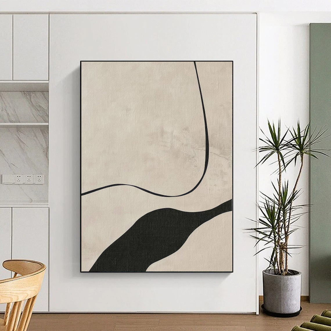 Oversized Custom Abstract Wall Art for Home Theater Feature Walls