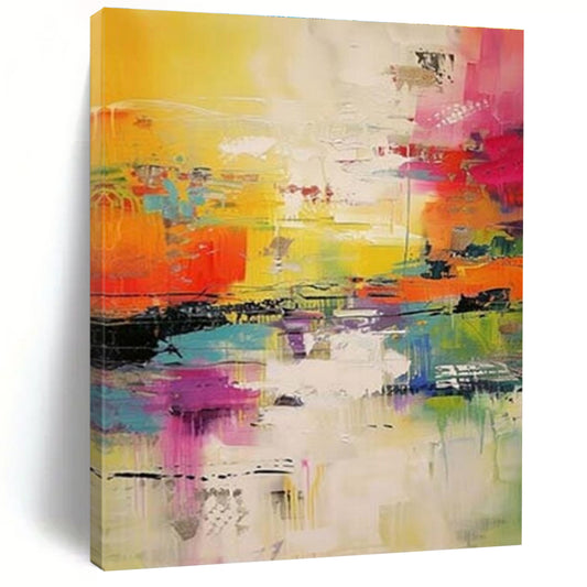 Large Custom Abstract Wall Art for Family Room Gallery Wall