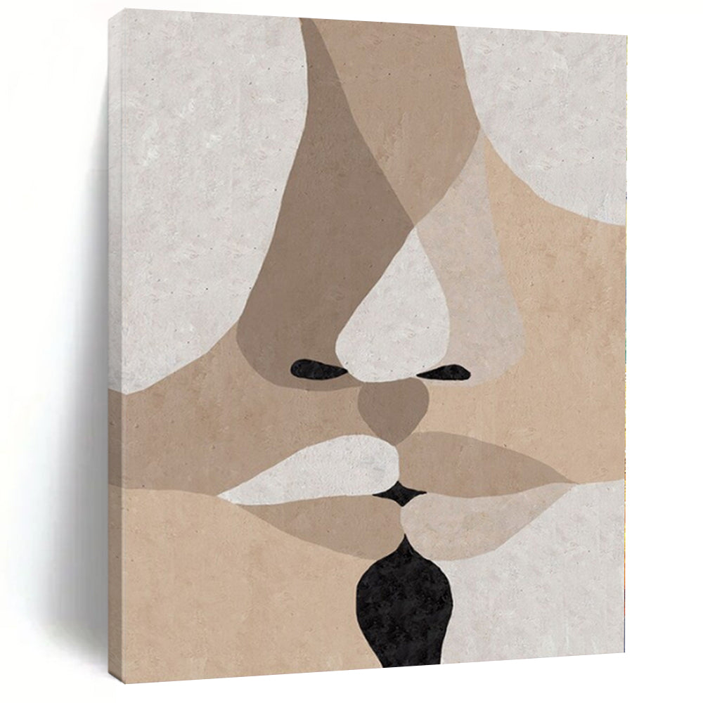 Elegant Hand-Painted Abstract Art for Living Room Behind Console Tables