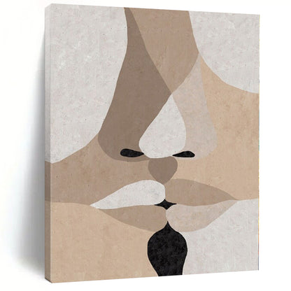 Elegant Hand-Painted Abstract Art for Living Room Behind Console Tables