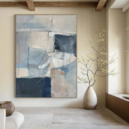 Colossal Hand-Painted Contemporary Abstract Art for Bedroom Walk-In Closets